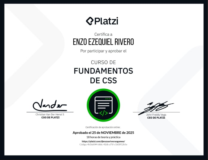 Certificado CSS
